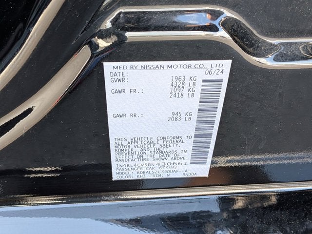 2024 Nissan Altima 2.5 SR