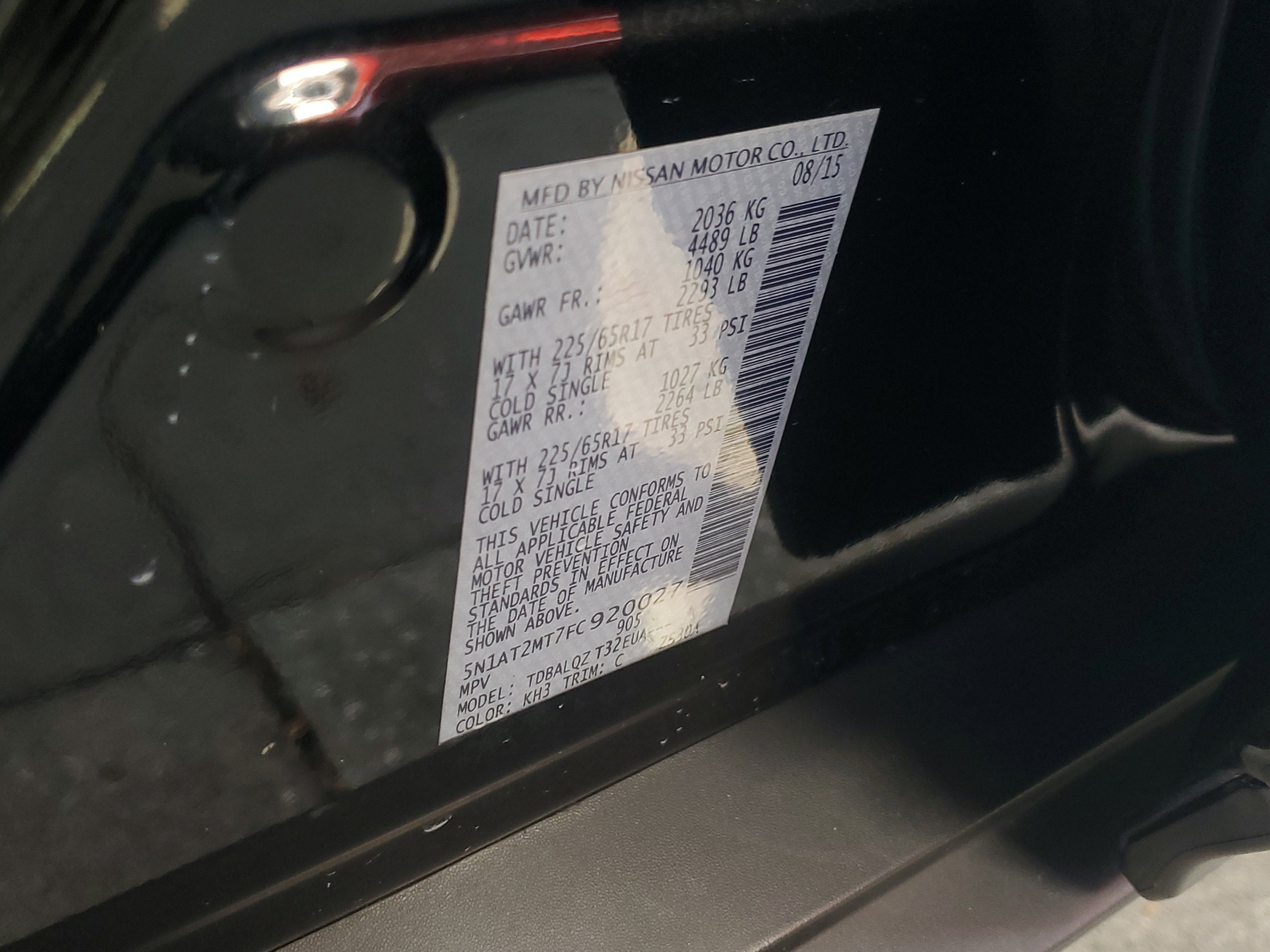 2015 Nissan Rogue SV