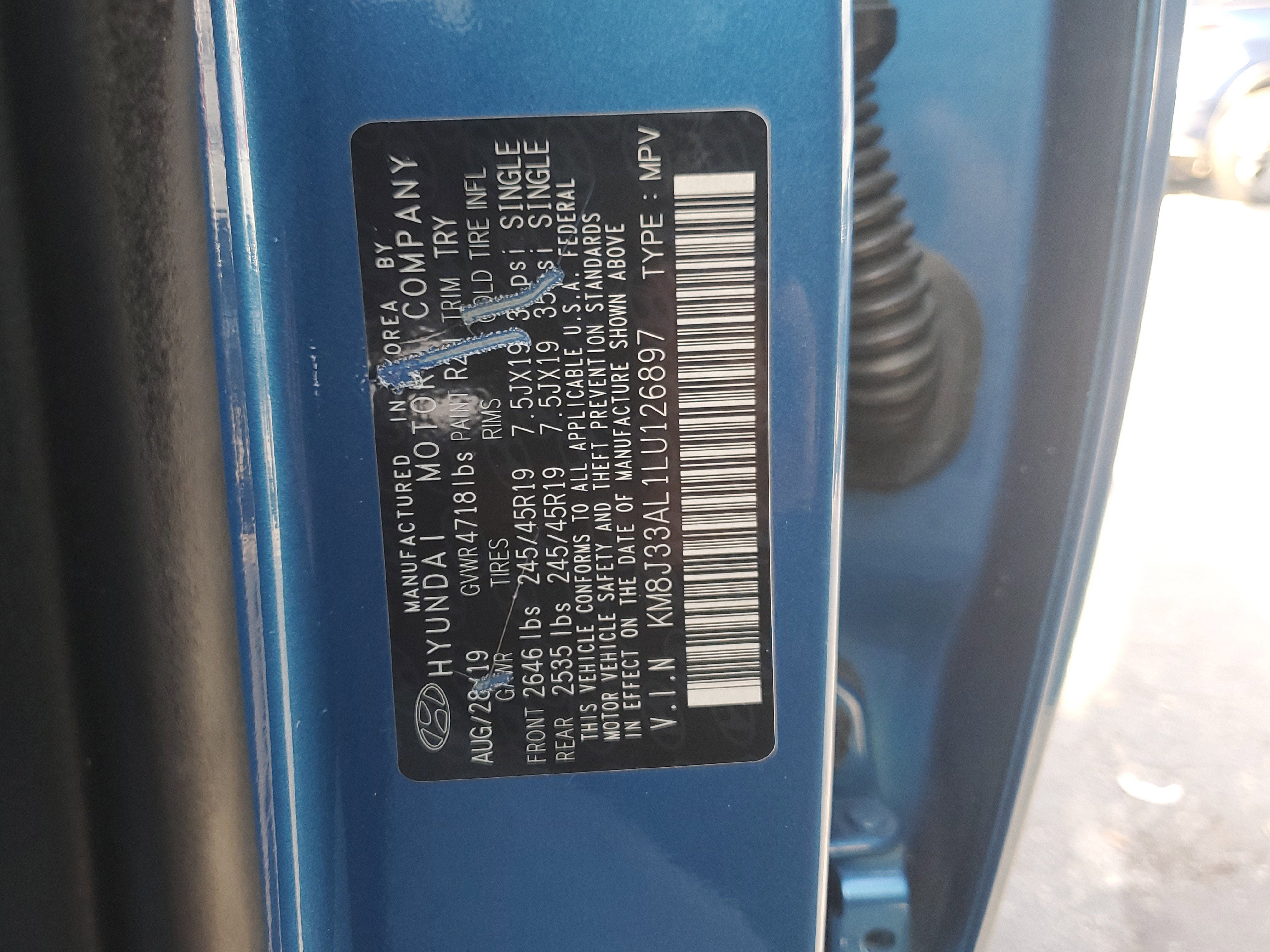 2020 Hyundai Tucson Sport