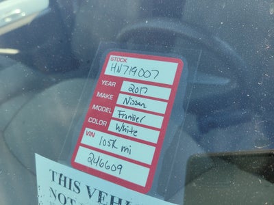 2017 Nissan Frontier SV V6