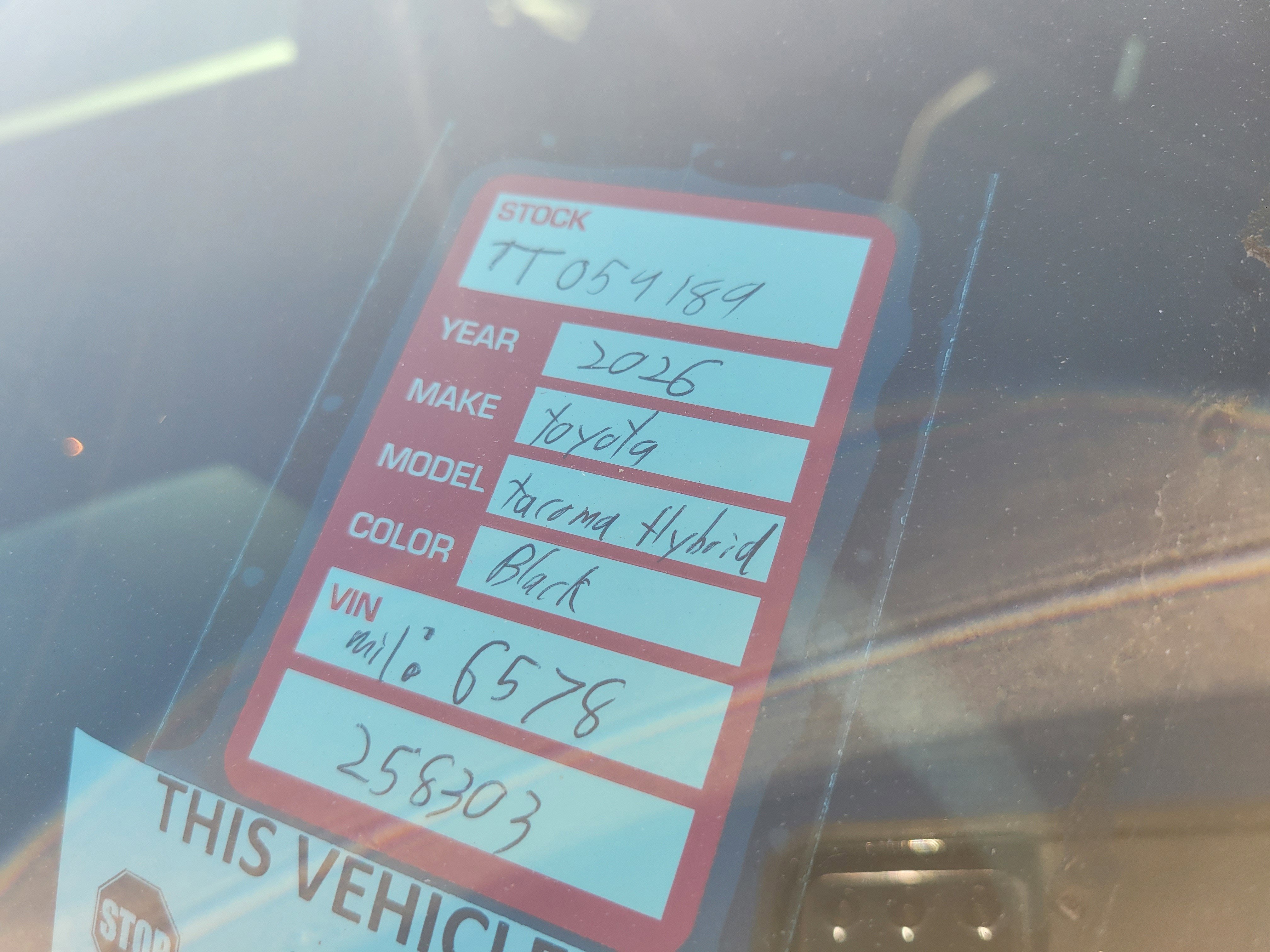 2026 Toyota Tacoma 4WD TRD Sport Hybrid