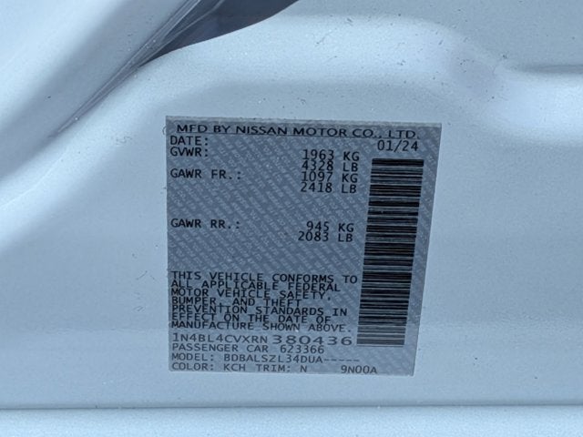 2024 Nissan Altima 2.5 SR