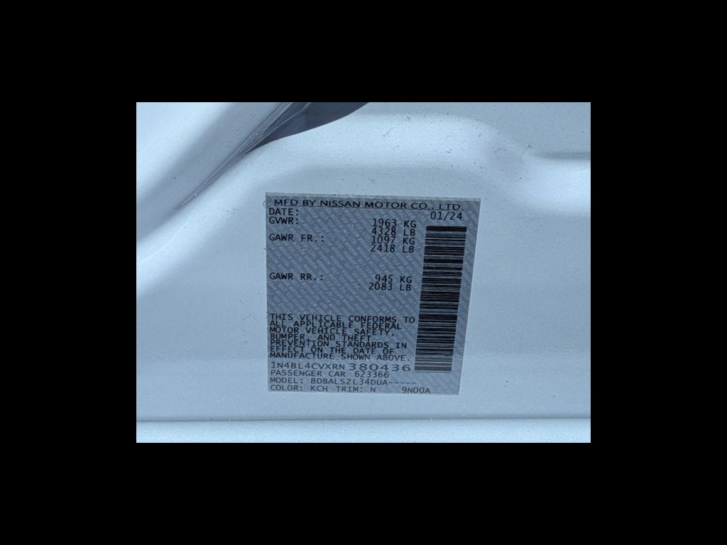 2024 Nissan Altima 2.5 SR