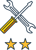 tools with two stars