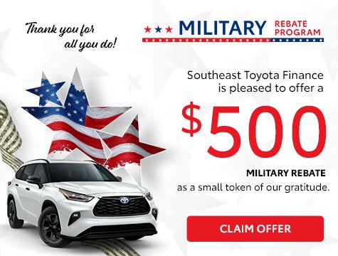 Military Rebate Program